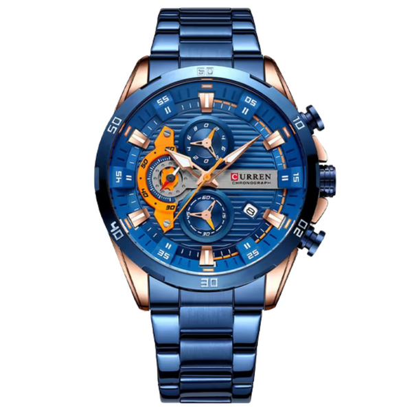 CURREN 8402 For Men Watch Sports Quartz Watches Full Steel Waterproof Chronograph Wristwatch Men Relogio Masculino