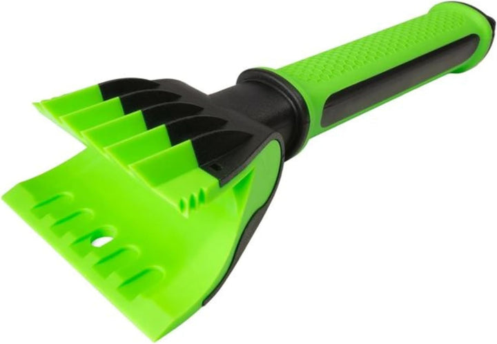 58 Inch Extendable Snow Brush and Ice Scraper with Foam Grip, Heavy Duty Car Snow Removal Tool for Windshield, Windows and Roof – Neon Green