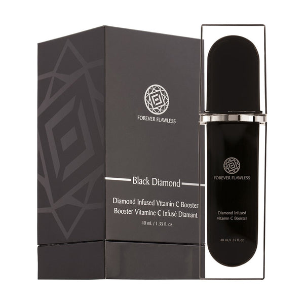 Forever Flawless Diamond Infused Vitamin C Booster with 100% Natural White Diamond Infused Powder, Anti-Aging Ingredients Designed to Diminish Fine Lines and Wrinkles FF44 (1.35 oz)