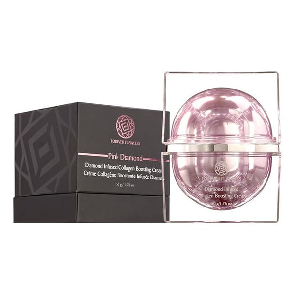 Forever Flawless Diamond Infused Collagen Boosting Cream Designed for Anti-Aging, Facial Moisturizer for Women, Anti-Wrinkle, Collagen Booster for Face and Neck, FF32 (1.76 oz)