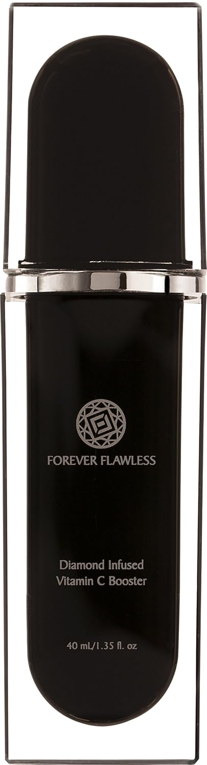 Forever Flawless Diamond Infused Vitamin C Booster with 100% Natural White Diamond Infused Powder, Anti-Aging Ingredients Designed to Diminish Fine Lines and Wrinkles FF44 (1.35 oz)