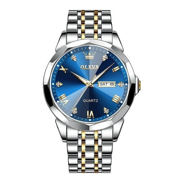 OLEVS 9931 Men's Watches Mirror Original Quartz Watch Business Fashion Casual Waterproof Stainless Steel Wristwatch For Man Male